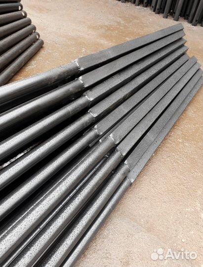 Столб 60х60 винтовой d57 для забора 1,5х2 м