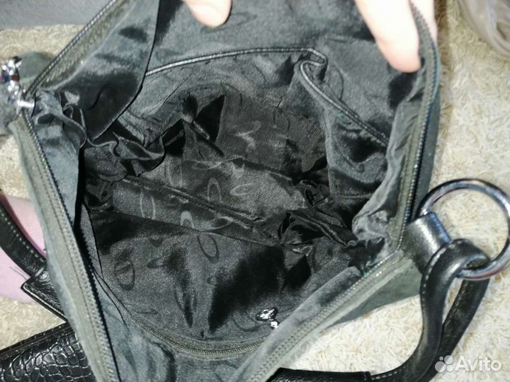 Сумка кожа замша farfalla rosso