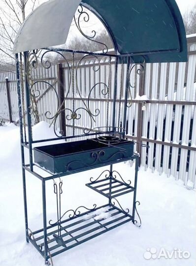 Мангал с крышей и печкой от производителя