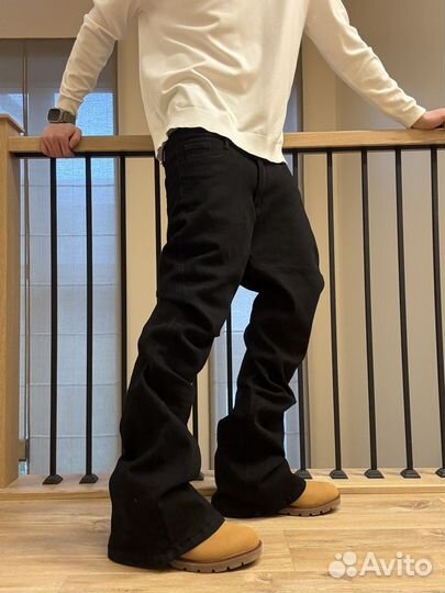 Джинсы клеш rick owens type y2k