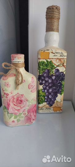 Бутылки декоративные