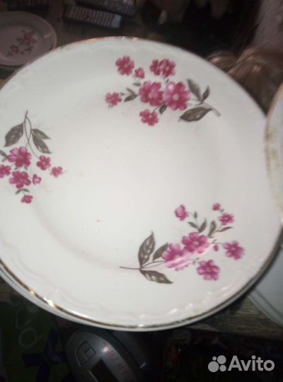 Посуда, тарелки, сахарница, времен СССР