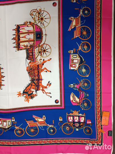 Платок hermes шелк 100