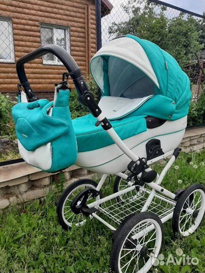 Коляска 2 в 1 Riko Brano Ecco Prestige бирюза