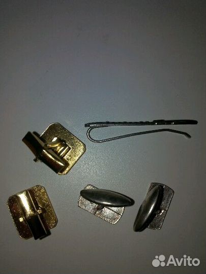 Запонки мужские и держатель для галстука СССР