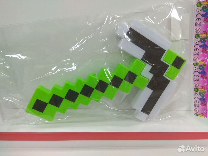 Оружие кирка майнкрафт, зеленый