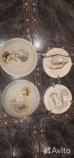 Светильники потолочные/настенные 3 штуки