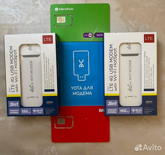 Универсальный 4g модем с любой сим картой