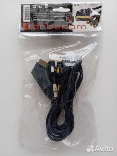 Новые кабели Scart - 2,3,6rca,Scart - S-video/2rcа