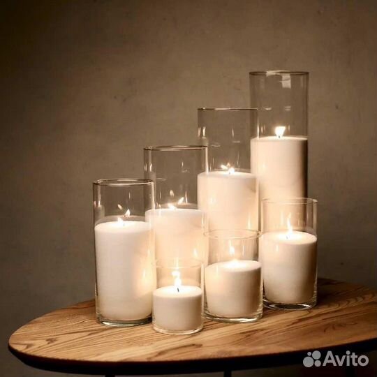 Насыпные свечи в гранулах белые натуральные+фитиль