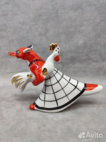 Статуэтка Лиса с петухом Гарднер Вербилки