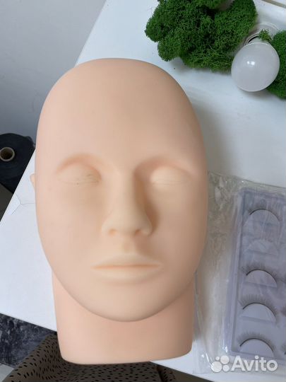 Голова манекен для наращивания ресниц
