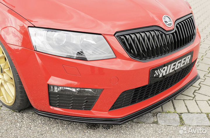 Skoda Octavia A7 RS 13-17 Сплиттер для RS бампера