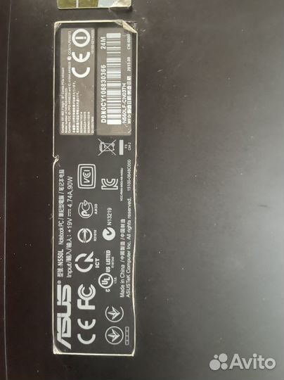 Ноутбук asus на запчасти