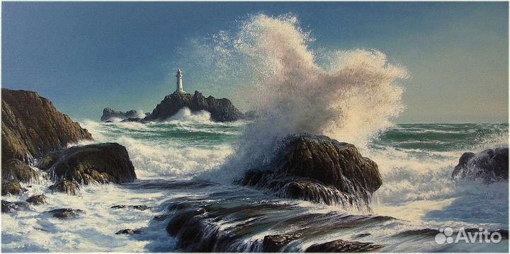Картины маслом волны и шторма 10 разных