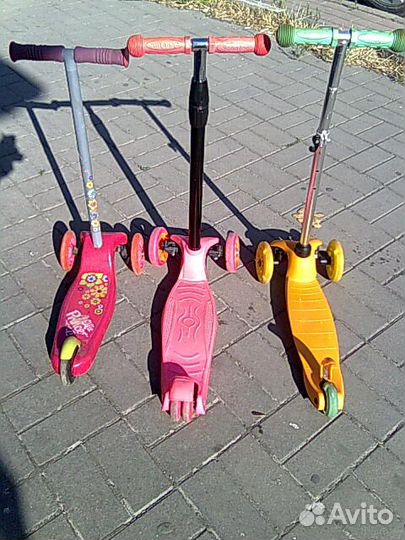 Самокат детский трехколесный бу
