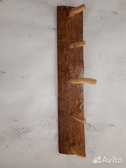 Вешалка настенная деревянная лофт