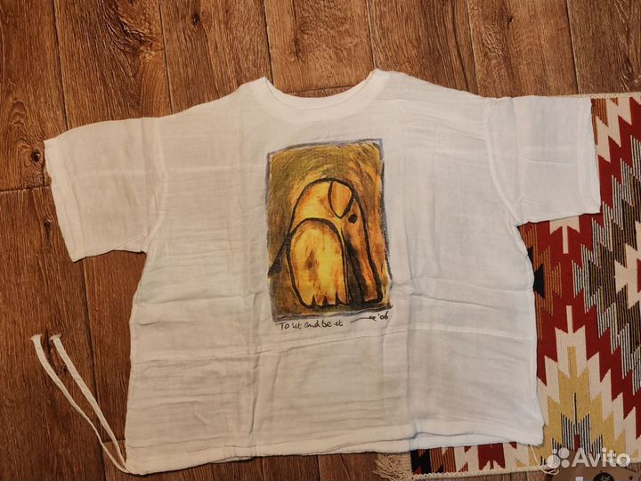 Блуза туника белая хлопок