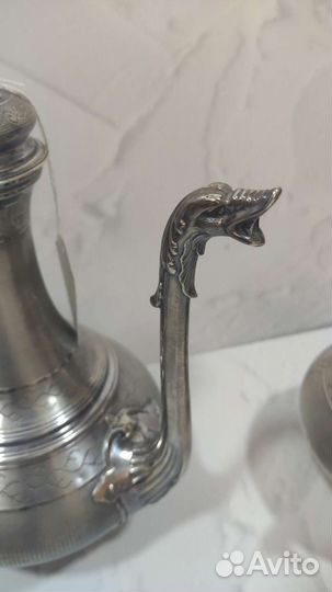 Кофейный сервиз серебро