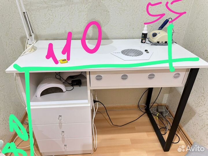 Маникюрный стол с пылесосом бу