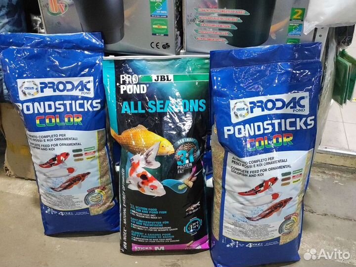 Корм прудовых рыб Кoi Mix 4кг 3in1,40л (Россия)