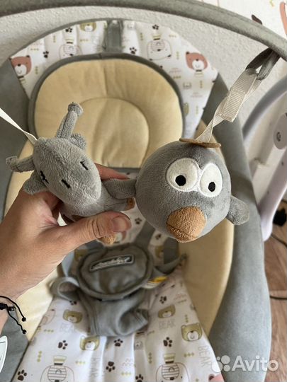 Электрокачели для новорожденных amorobaby