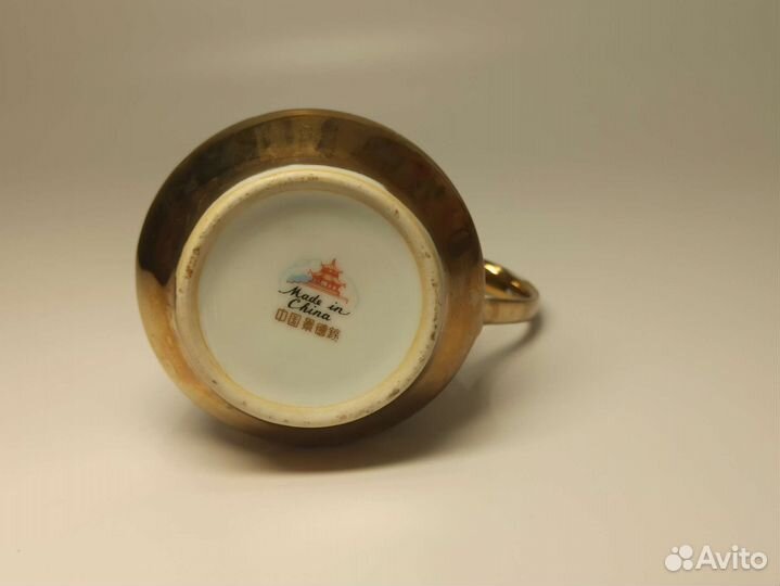 Молочник Старый Китай Фарфор Позолота