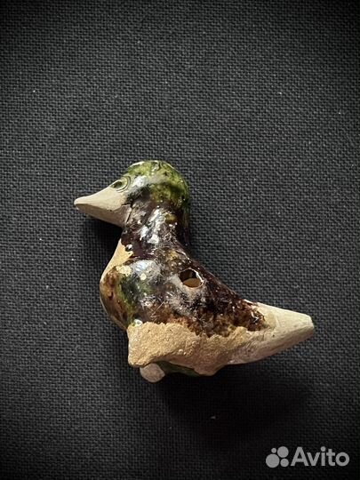 Антикварная глиняная свистулька