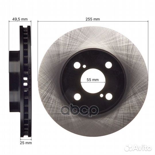 Диск тормозной BR0119S avantech