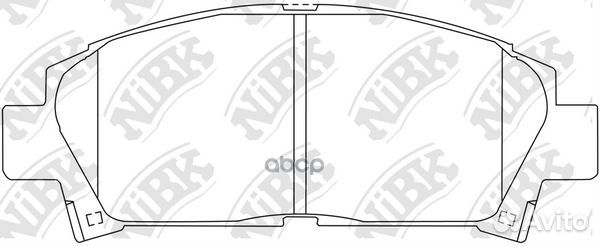 Колодки тормозные дисковые toyota avensis 1.8 2