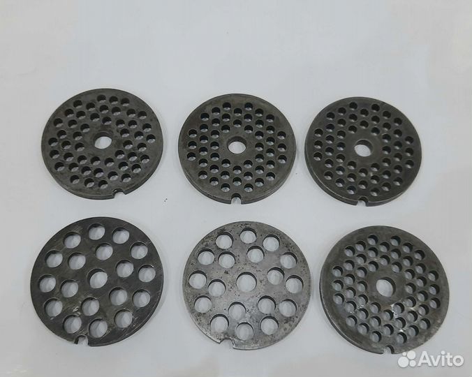 Решётки для мясорубки б/у 6 штук