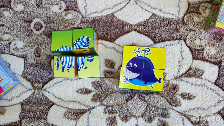 Кубики и домино для детей от 1 года и старше