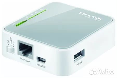 Роутер TP-link TL-MR3020 с USB входом под модем 4G