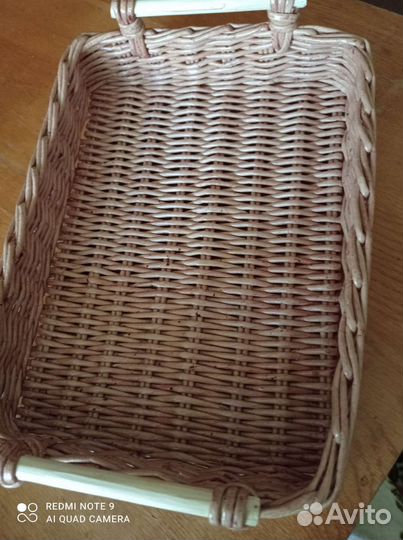 Плетеный поднос, ручная работа