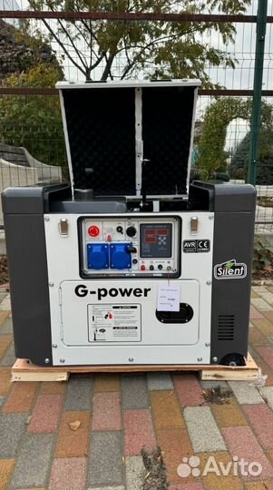 Дизельный генератор 10 kW G-power однофазный 11000