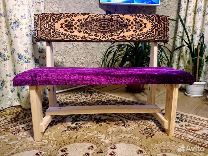 Банкетка, столярное, дерево, мягкое