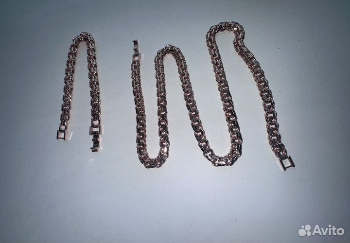 Цепь и браслет бисмарк цвет желтый бисмарк