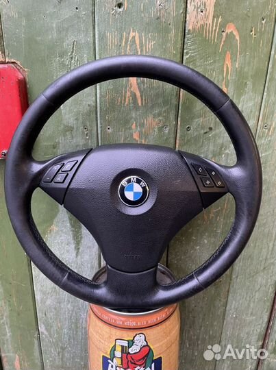 Руль бмв Е60 рестайлинг под кнопку
