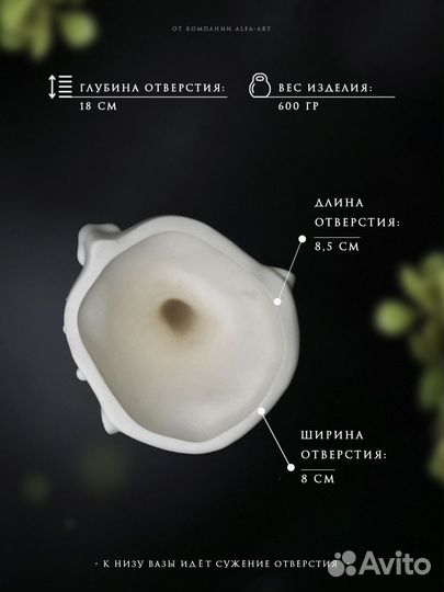 Кашпо для цветов голова с руками из гипса Девушка