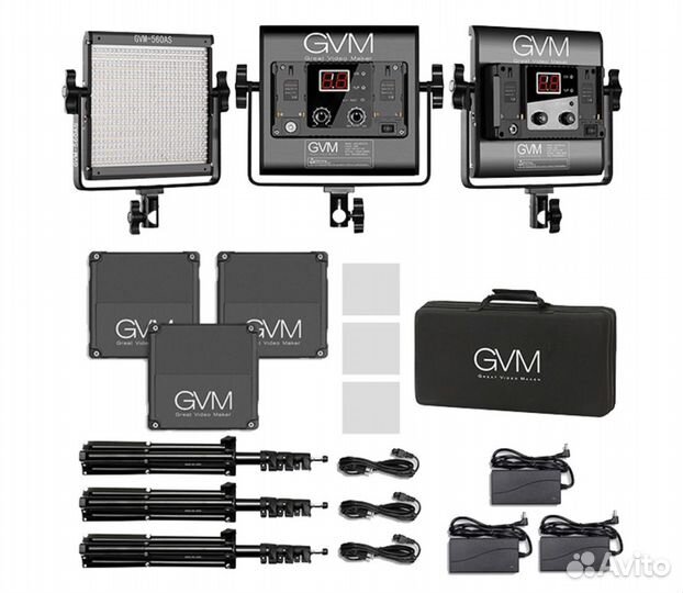 Свет для съемки GVM 560AS 3шт