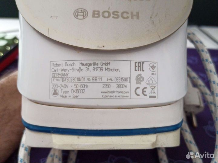 Утюг б/у Bosch DA50