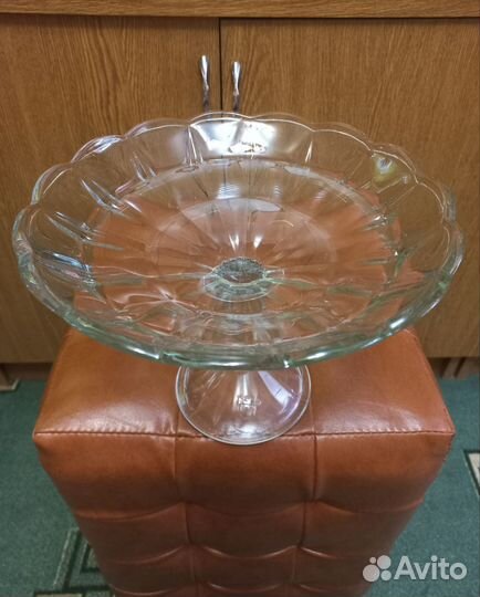 Ваза для фруктов на ножке СССР