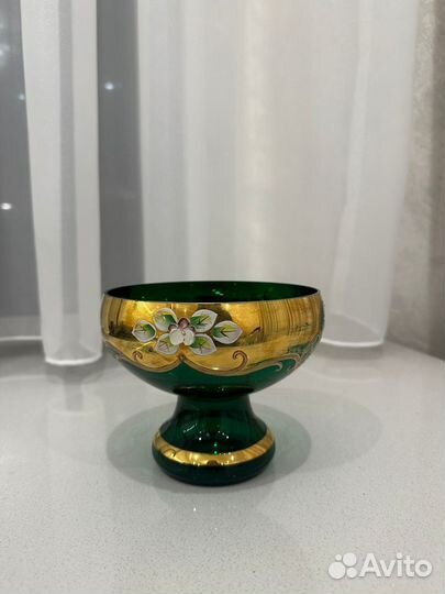 Конфетница богемия высота 12 см ширина 15