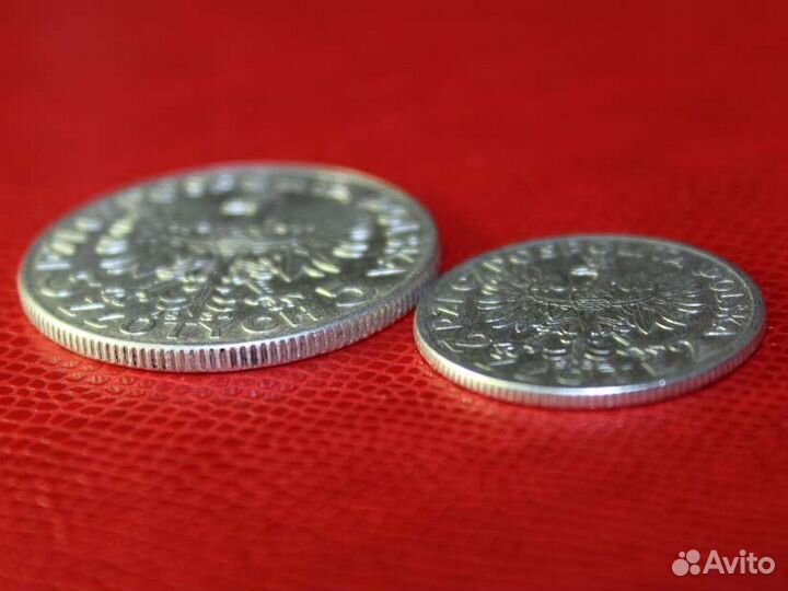 Набор монет Польши из серебра 1932-1934 года