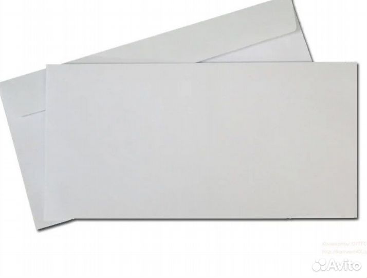 Конверт белый 90х140 мм