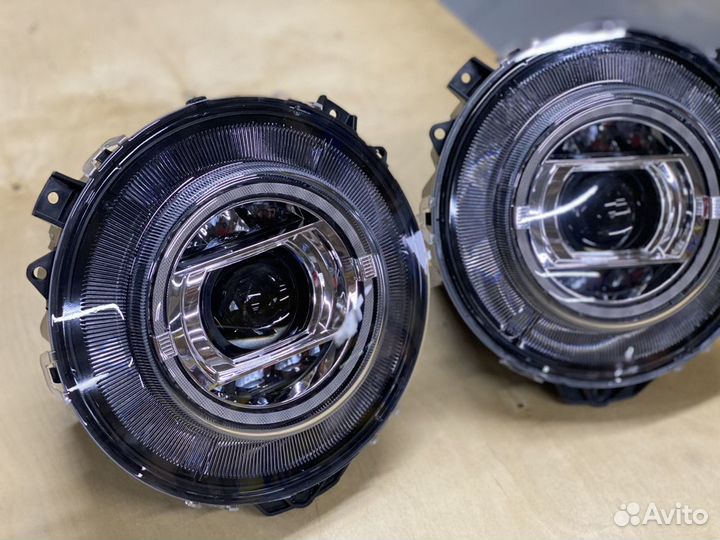 Led оптика на Гелентваген w-463 Blak