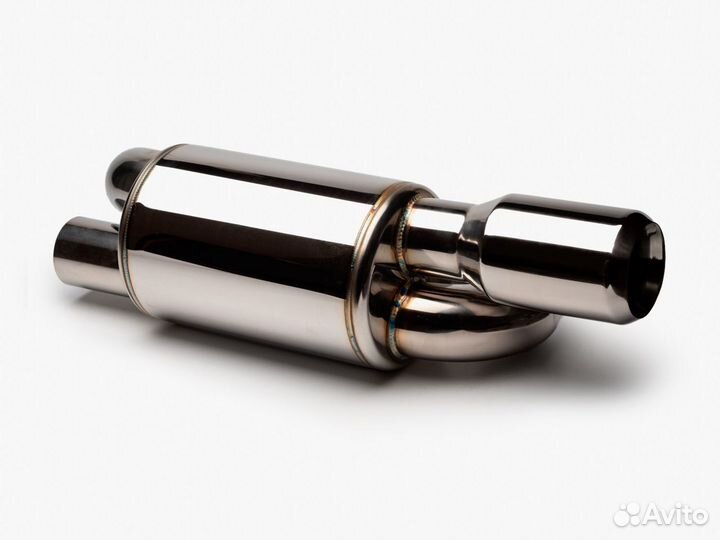 Глушитель спортивный twin loop 63 mm