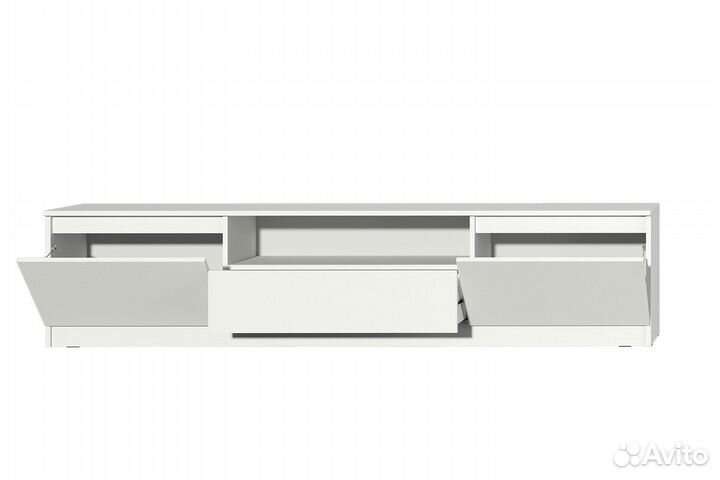 Современная тумба тв белая