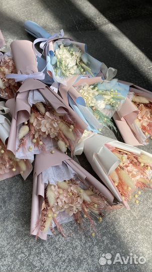 Букет на 1сентября из сухоцветов