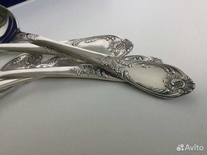 Набор столовых ложек СССР мельхиор серебрение